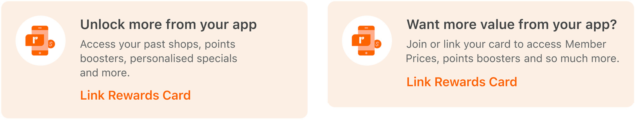 Everyday Rewards — A/B test banner variants