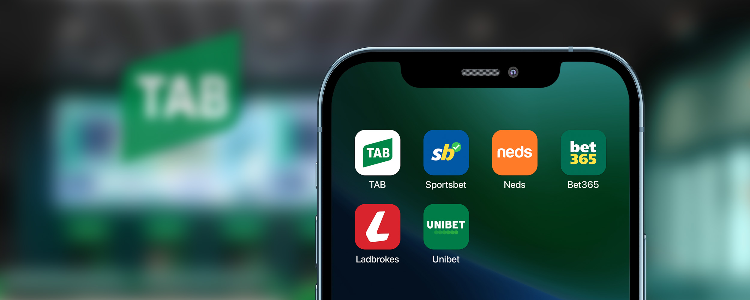 TAB app showing a location-based push notification offer